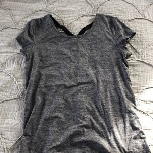 C9 workout tee with cute strappy back detail
